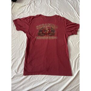 Comfort Colors Red Stranded Franky & Louies Graphic Tee L Funny Lake Of The Ozar